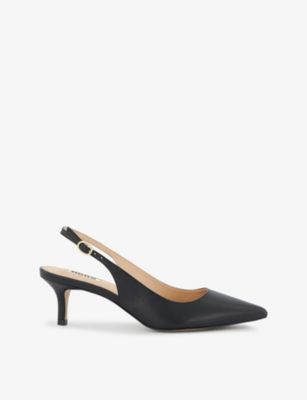 Celini pointed-toe leather slingback courts | Selfridges