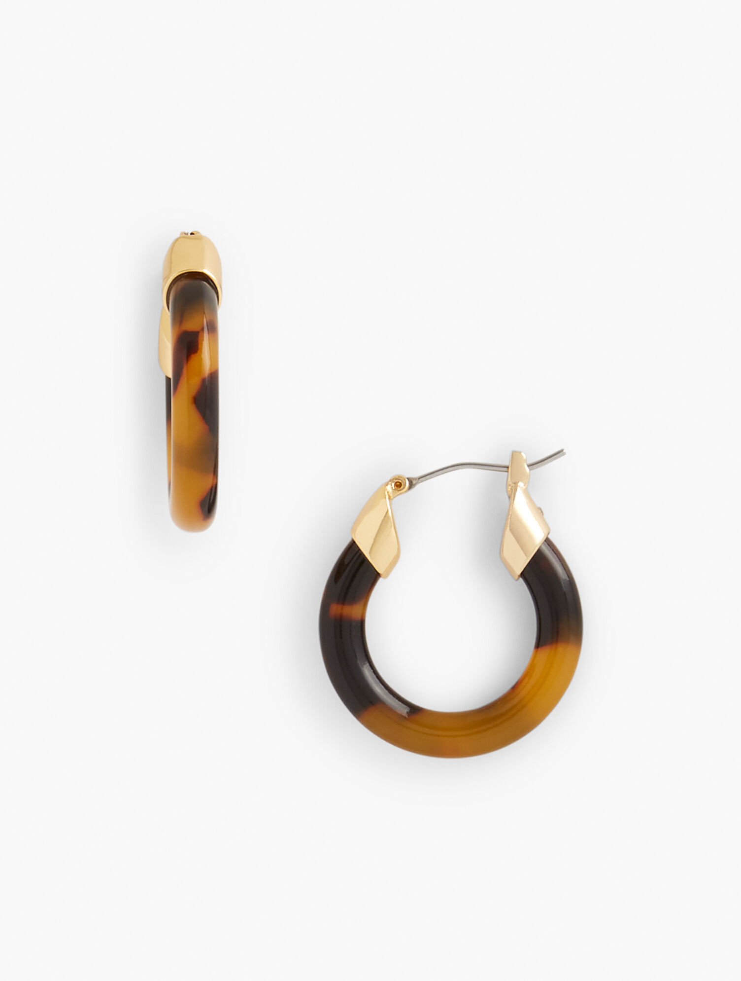 Tortoiseshell Hoop Earrings | Talbots