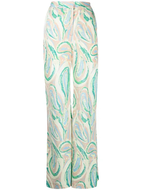 Alice McCall Swan Lake abstract-print Trousers - Farfetch | Farfetch Global