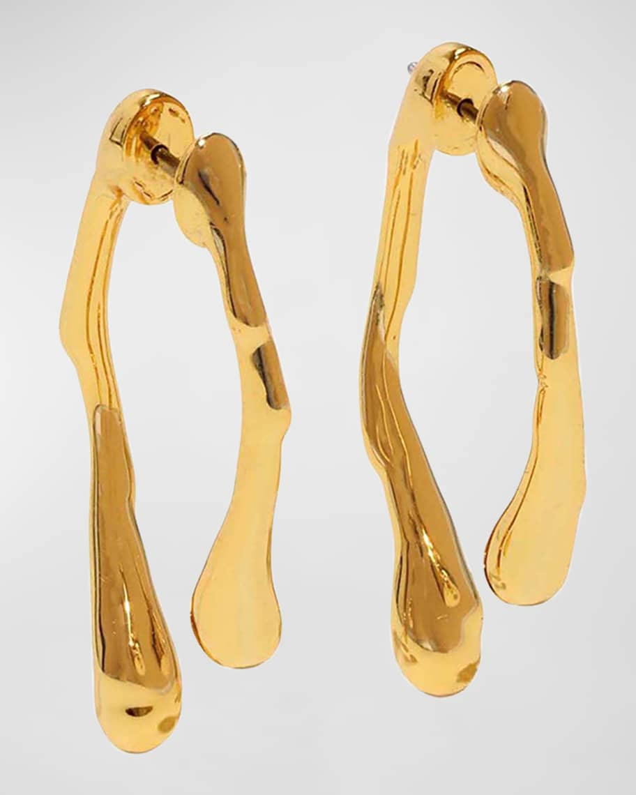 Alexis Bittar Golden Drippy Earrings | Neiman Marcus