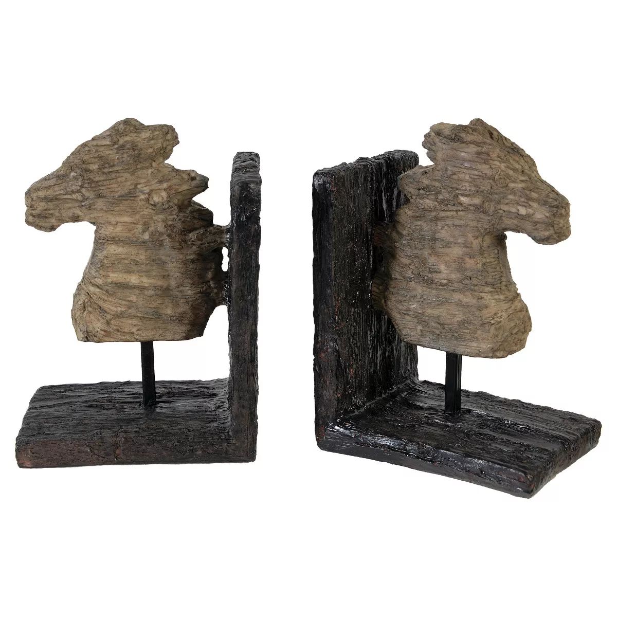 Set of 2 Rustic Horse Bookends | Target