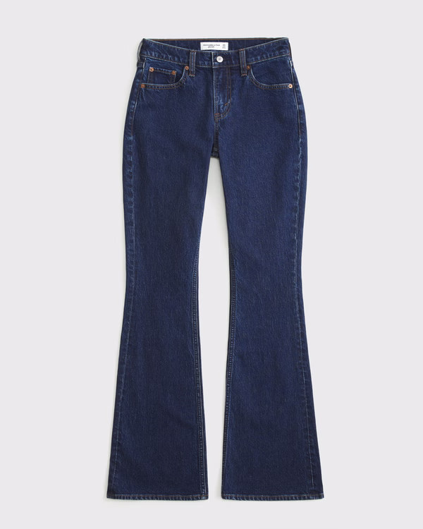 Curve Love Mid Rise Bootcut Jean | Abercrombie & Fitch (US)