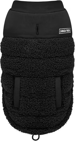 CANADA POOCH Cool Factor Puffer Dog Coat, Black, 14 - Chewy.com | Chewy.com