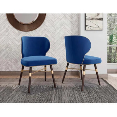 Elegant Upholstered Dining Chair With Fashionable Metal Base, Ideal For Dining And Accent In Living Spaces | Wayfair North America