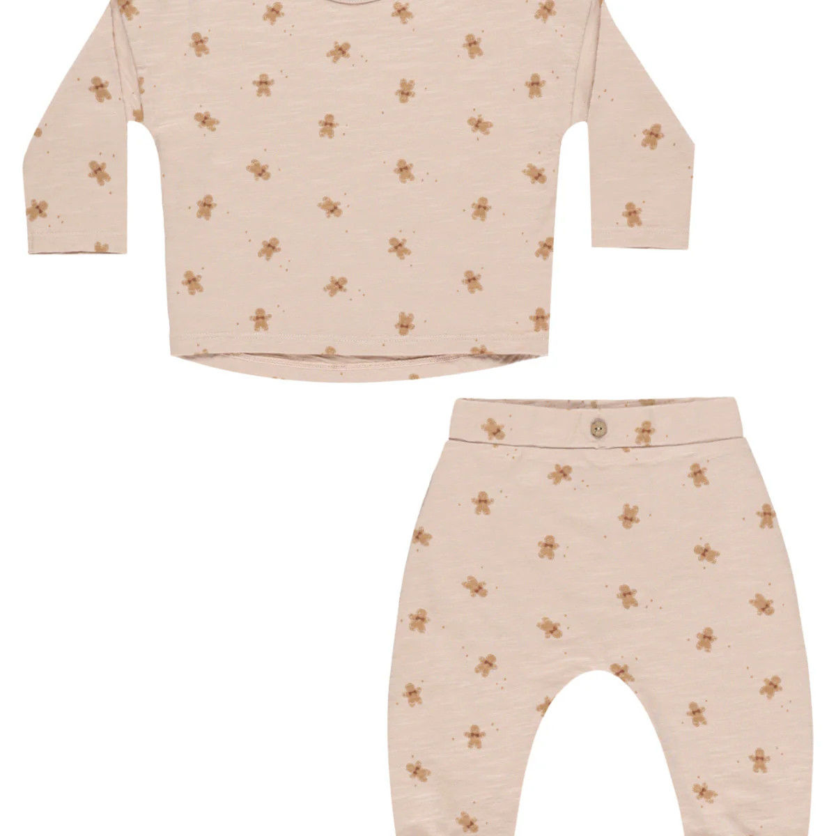 Rylee & Cru Long Sleeve Tee + Pant Set, Gingerbread | SpearmintLOVE