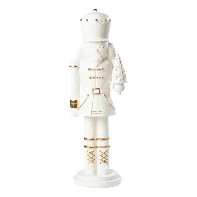 Gilded Nutcracker Prince with Tree | Cailini Coastal