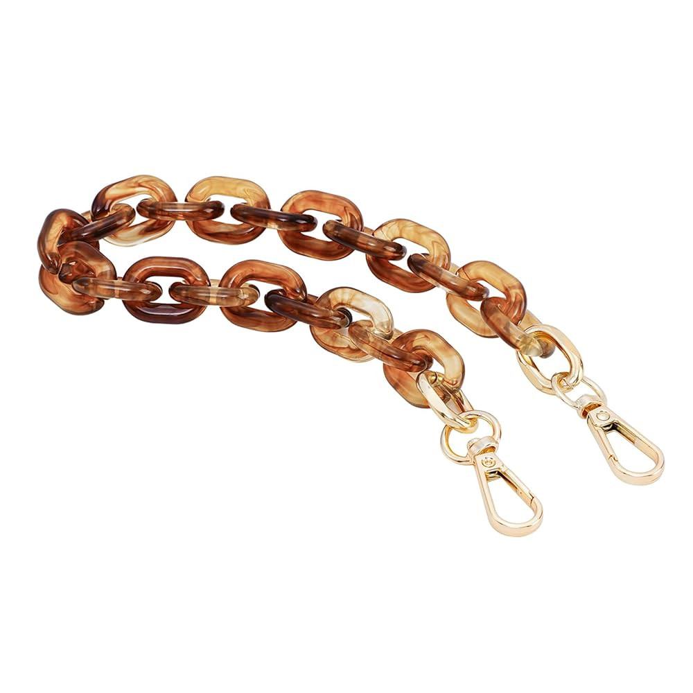 Cute Acrylic Purse Strap Bag Chain Handle Replacement Handbag Crossbody Shoulder Strap Accessory | Amazon (US)