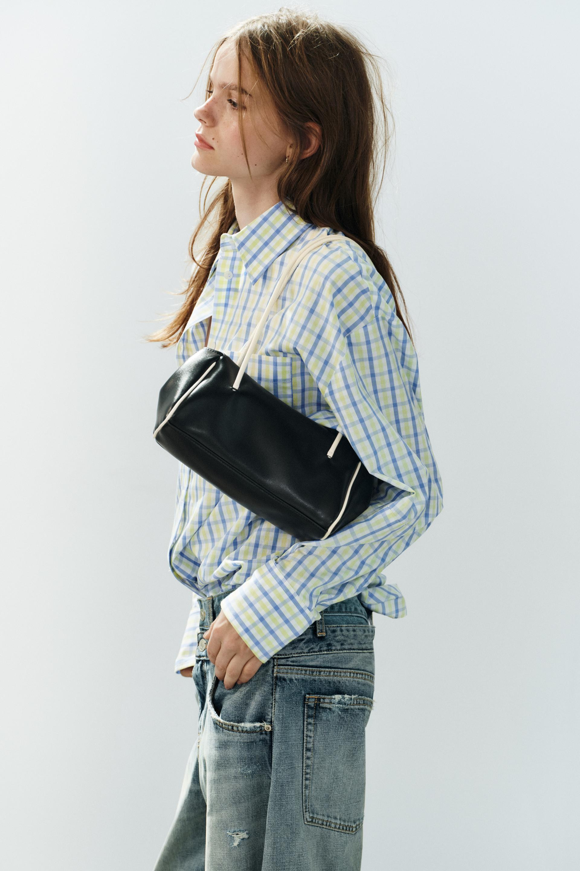 Zara - Elongated Shoulder Bag - White - One Size Only - Woman | Zara Canada