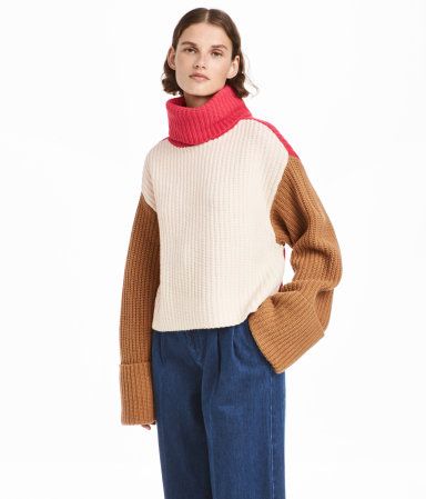 H&M Wide-cut Turtleneck Sweater $79.99 | H&M (US)