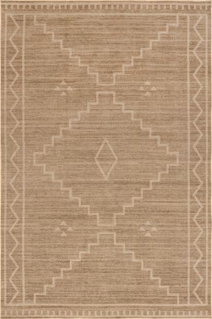 Natural Linden Easy-Jute Washable Shapes 4' x 6' Area Rug | Rugs USA