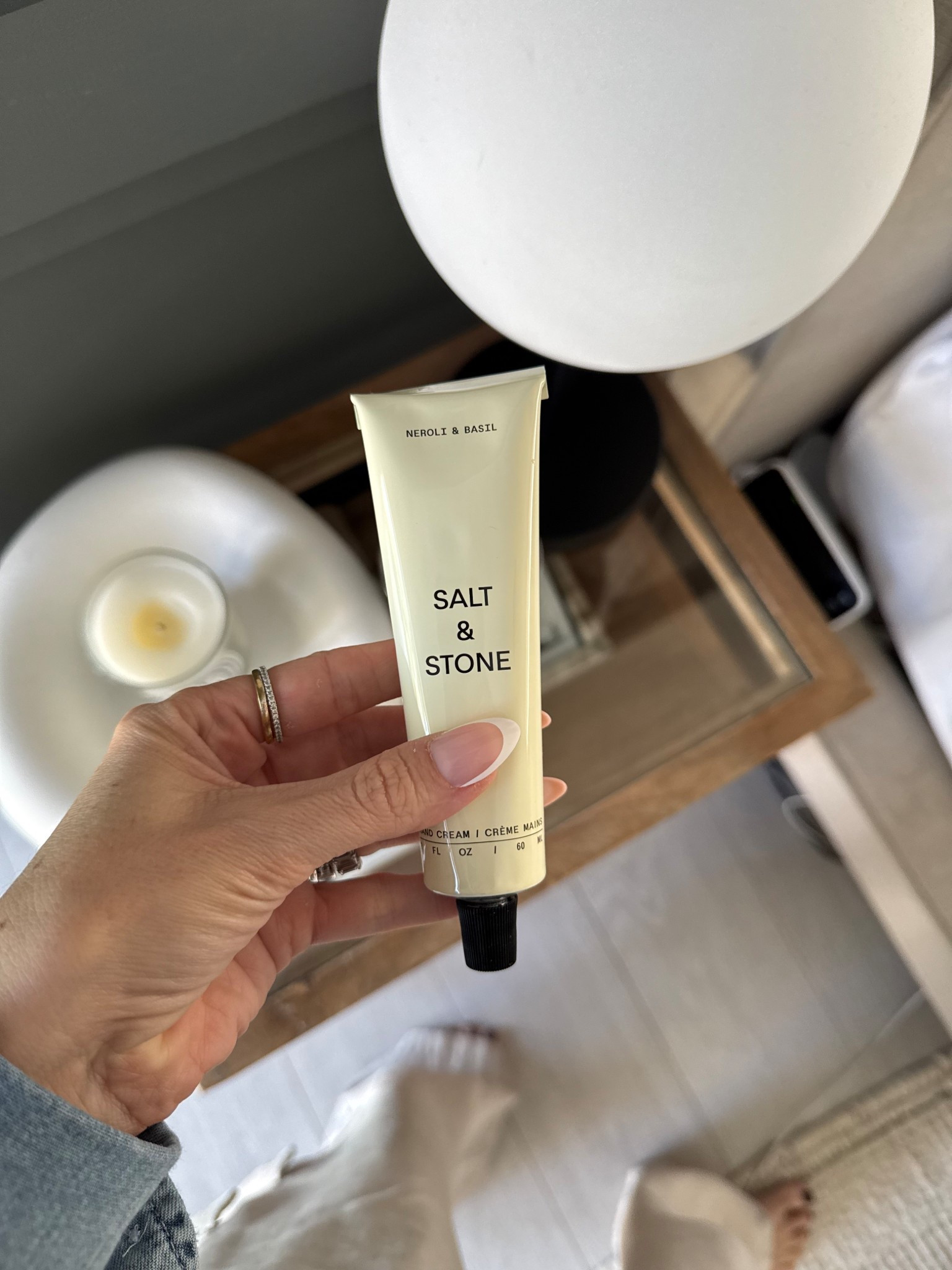 An essential for me: salt and stone hand cream 

#LTKmorningroutine #LTKdayinmylife #LTKselfcare