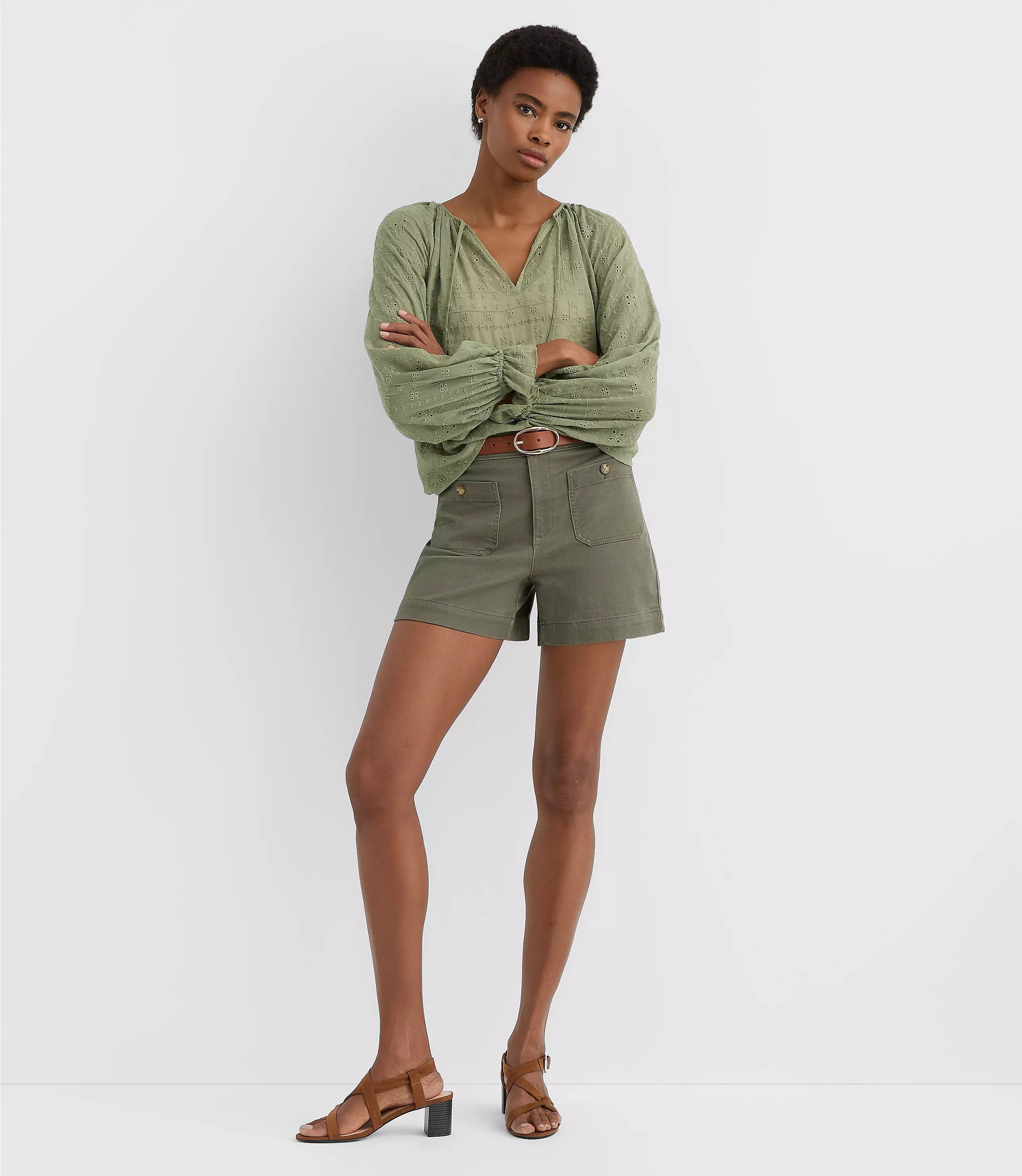 Palmer Shorts in Twill | LOFT