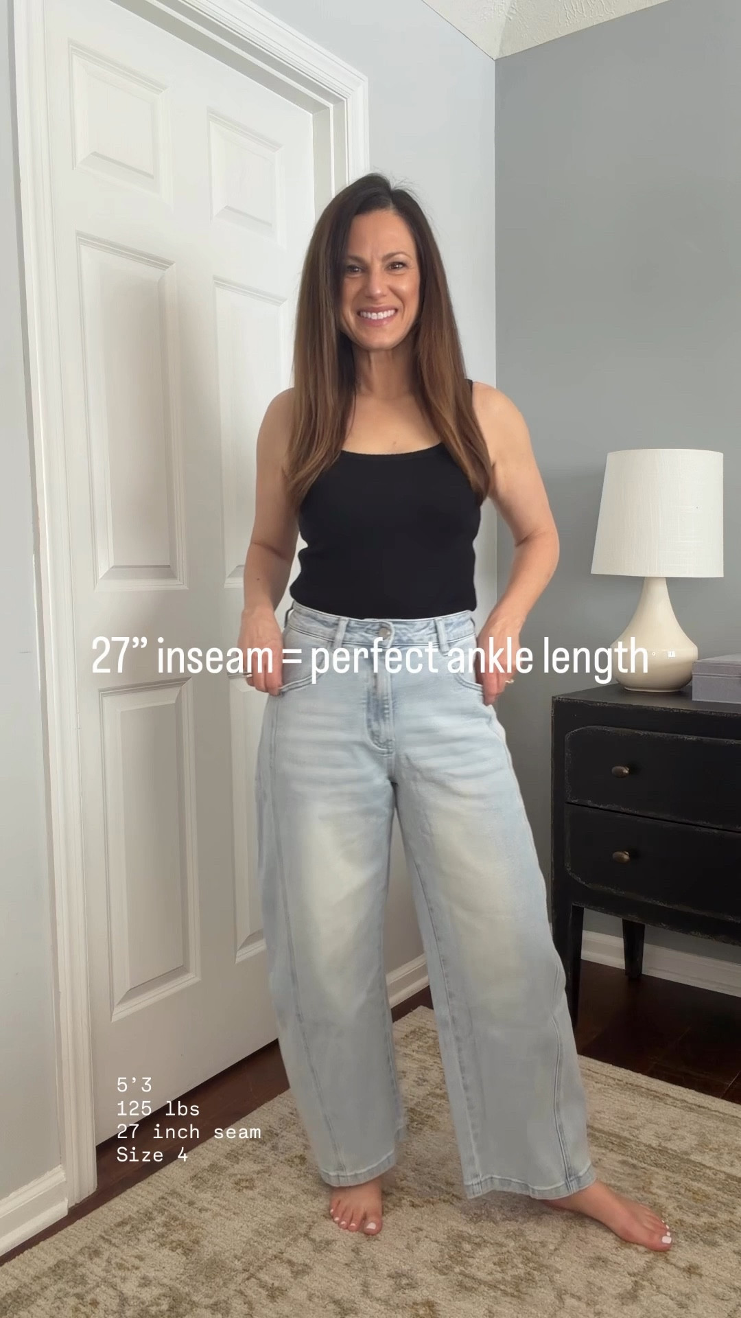 Denim + spring outfit

Finally found denim that actually fits petites—no hemming needed. I’m 5’3” wearing a size 4 in the 27” inseam for that perfect ankle length. Also available in a 29” if you want a little more length.

#LTKOver40 #LTKPetite #LTKootd