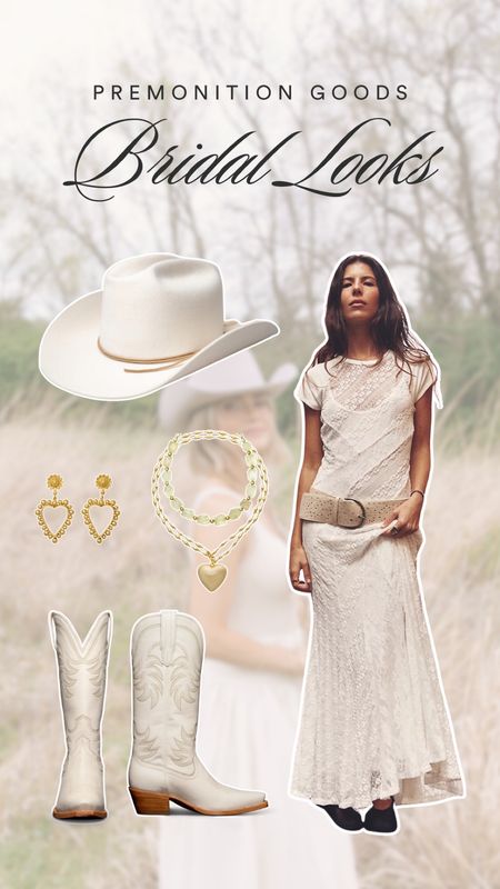 Bridal looks using the new Premonition hat! White dress, wedding outfit, spring outfit, cowboy hat

#LTKFestival #LTKwedding