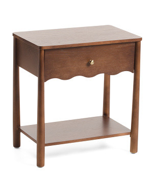 24in Wavy Scalloped Accent Table | Marshalls