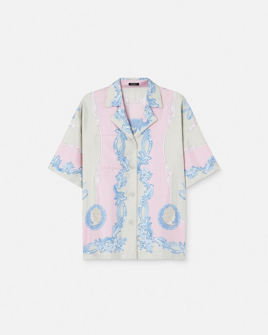 Cameo Silk Shirt | Versace (US)