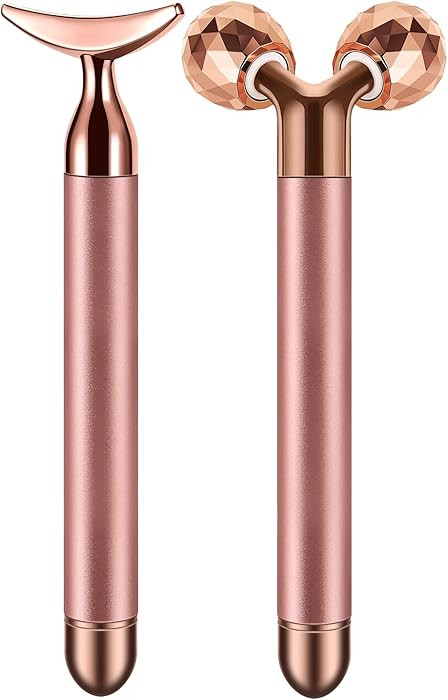 SSGP 2-in-1 Electric Face Massager with 3D Roller and Crescent-Shape Kit for Face Skin Care Tools | Amazon (US)