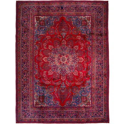 Brezzy One-of-a-Kind 9'8" x 12'8" 1970s Area Rug in Red/Blue/Pink | Wayfair North America