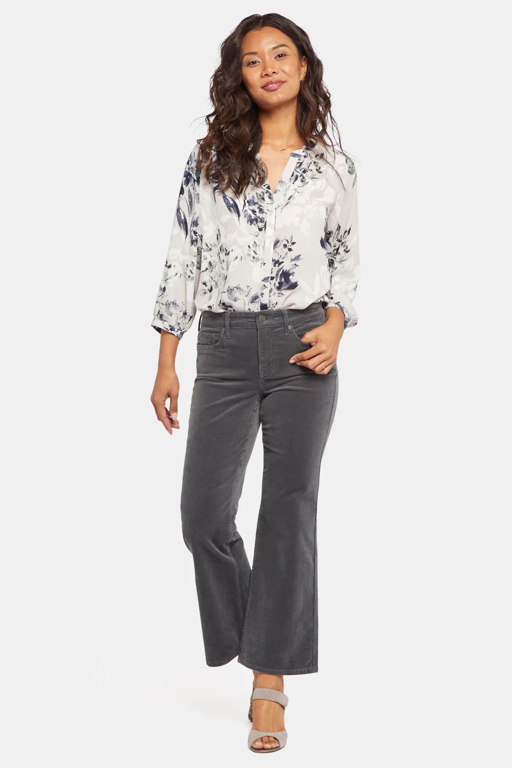 Relaxed Flared Pants - Overcast | NYDJ