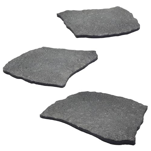 3 Pack Rubber Stepping Stones Outdoor Garden Rubber Pavers Pathway Walkway Paving Stones | Amazon (US)