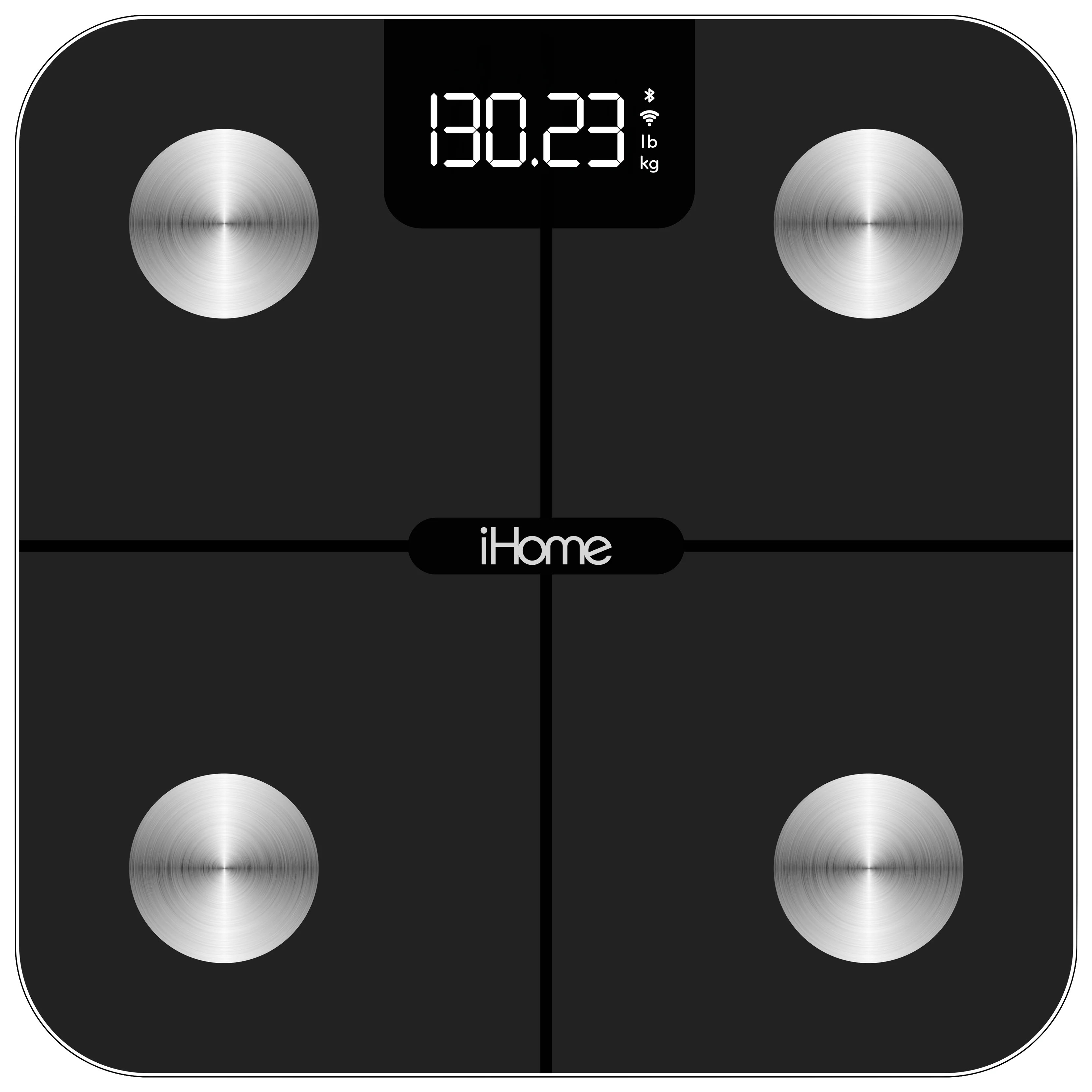 iHome Smart Wi-Fi Digital Battery Powered Bathroom Scale, Body Weight & BMI, 397 lbs with Fit+ Pe... | Walmart (US)