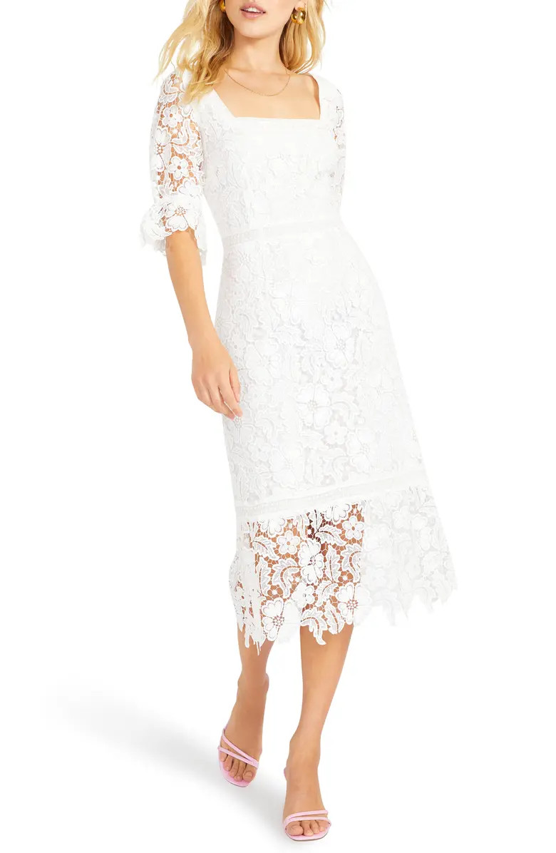 BB DAKOTA BY STEVE MADDEN BB Dakota Did It My Way Lace Midi Dress | Nordstrom | Nordstrom