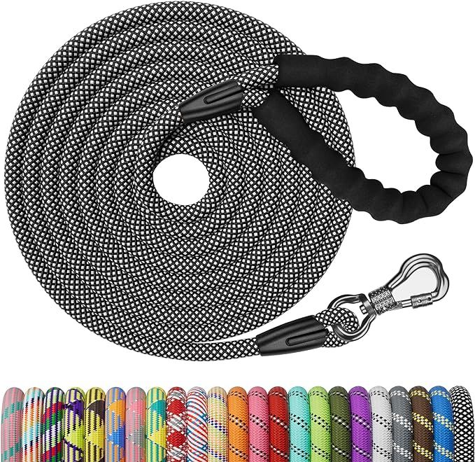 NTR Long Leash for Dog Training, 100FT Dog Leashes for Large Breed Dogs with Swivel Lockable Hook... | Amazon (US)