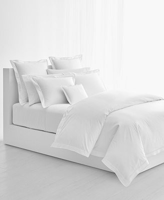 Spencer Sateen Border Duvet Cover, Full/Queen | Macy's
