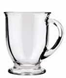 Anchor Hocking 16-oz Café Glass Coffee Mugs, Clear, Set of 6 | Amazon (US)