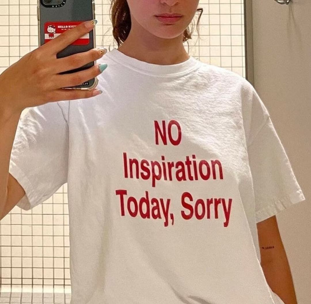 No Inspiration Today I'm Sorry T-shirt - Etsy | Etsy (US)