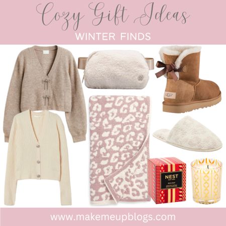 Cozy winter finds - perfect for gifting 🎁 Ugh boots, rhinestone cardigan, Barefoot Dreams and more!

#LTKSeasonal #LTKHoliday #LTKGiftGuide