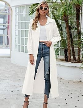 Sopliagon Women Cotton and Linen Shirt Dress Casual Loose Maxi Dresses | Amazon (US)