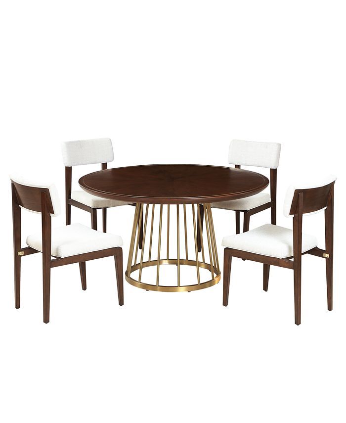 Nouveau 5pc Dining Set (Table & 4 Side Chairs) | Macys (US)