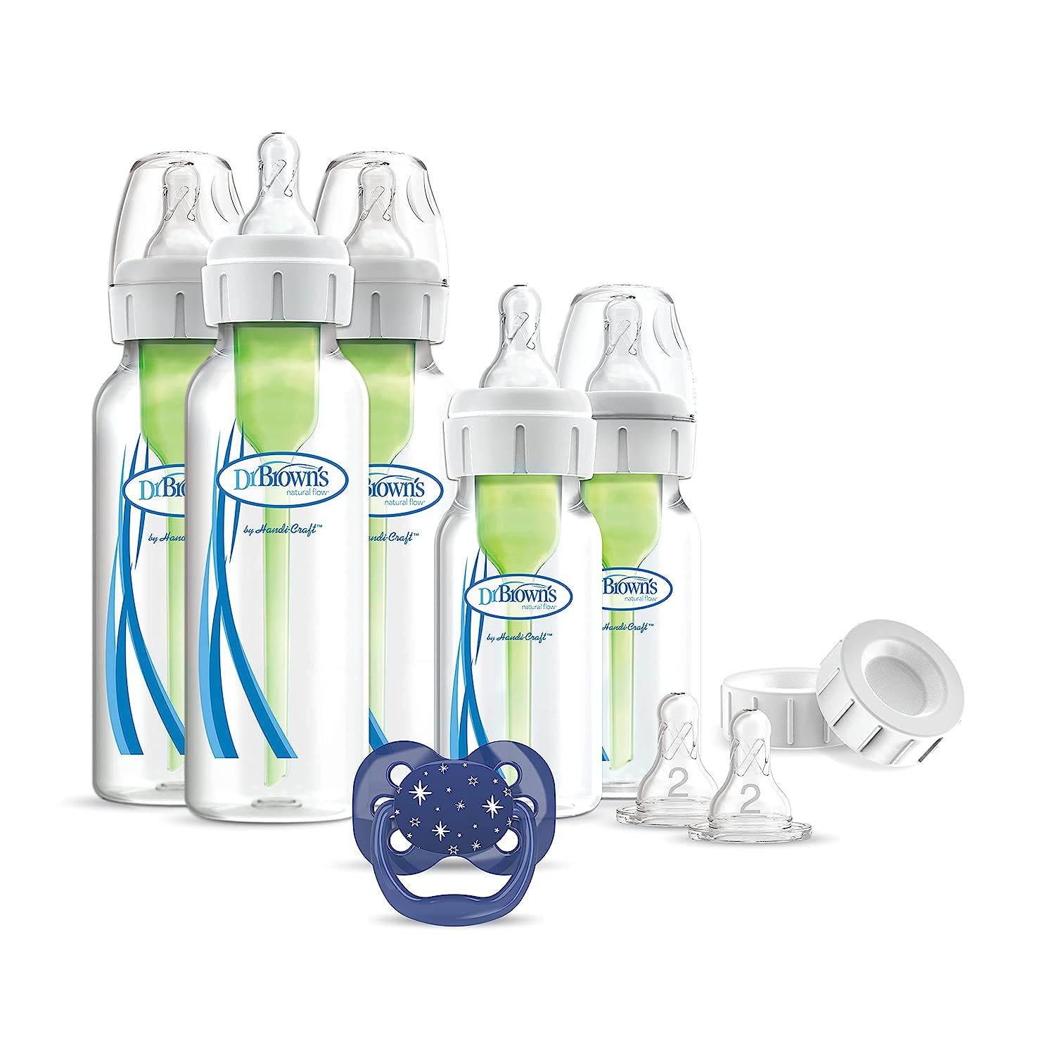 Dr. Brown's Options+ Anti-Colic Baby Bottle Gift Set with 4oz and 8oz Bottles and PreVent Pacifie... | Amazon (US)