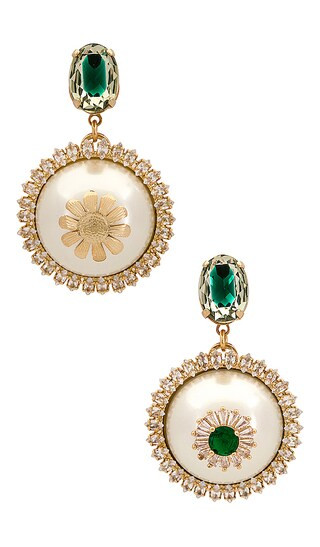 Double Dome Earrings in Gold | Revolve Clothing (Global)