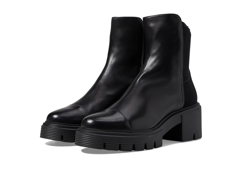 Stuart Weitzman 5050 Soho Bootie Women's Flat Shoes Black : 10.5 M, Leather/Rubber | Zappos