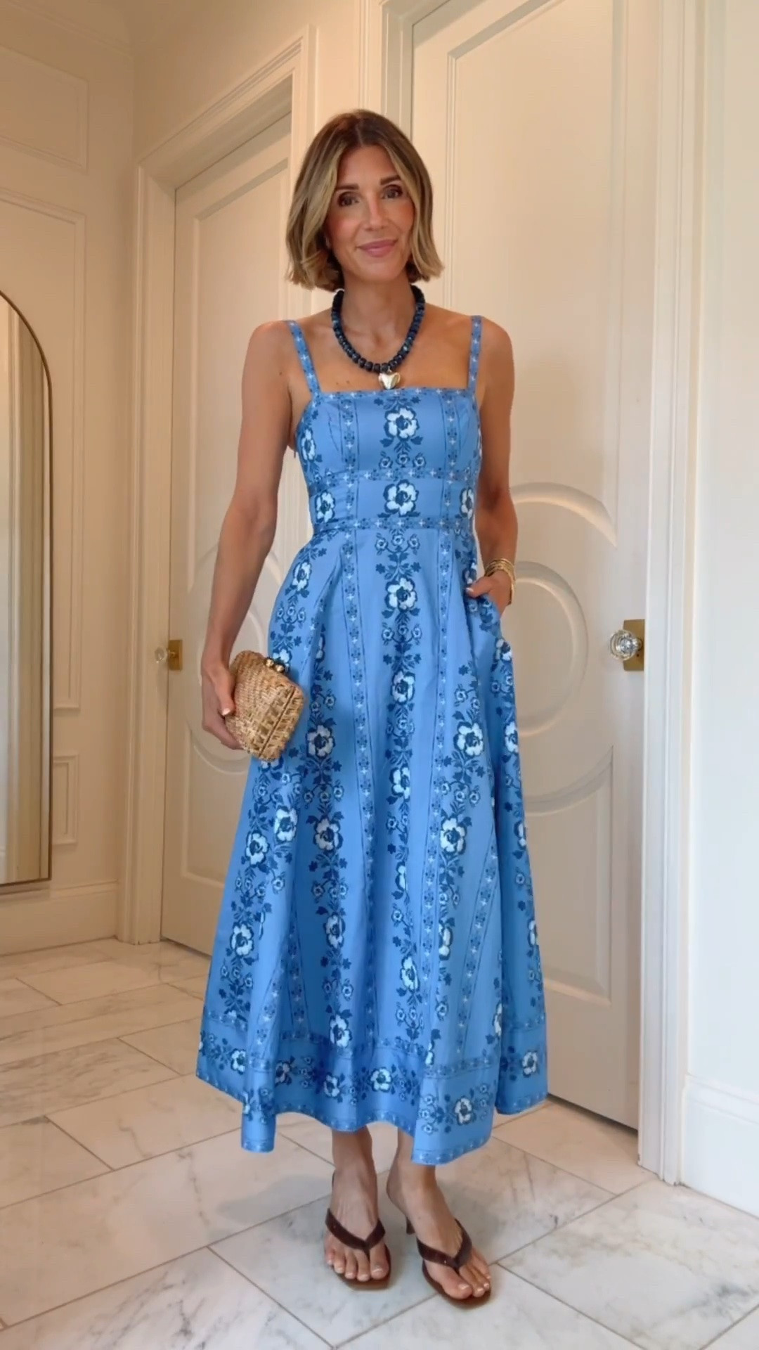 The perfect summer midi dress! 

I’m wearing an XS and it fits true to size.

#LTKsummer #LTKdresses