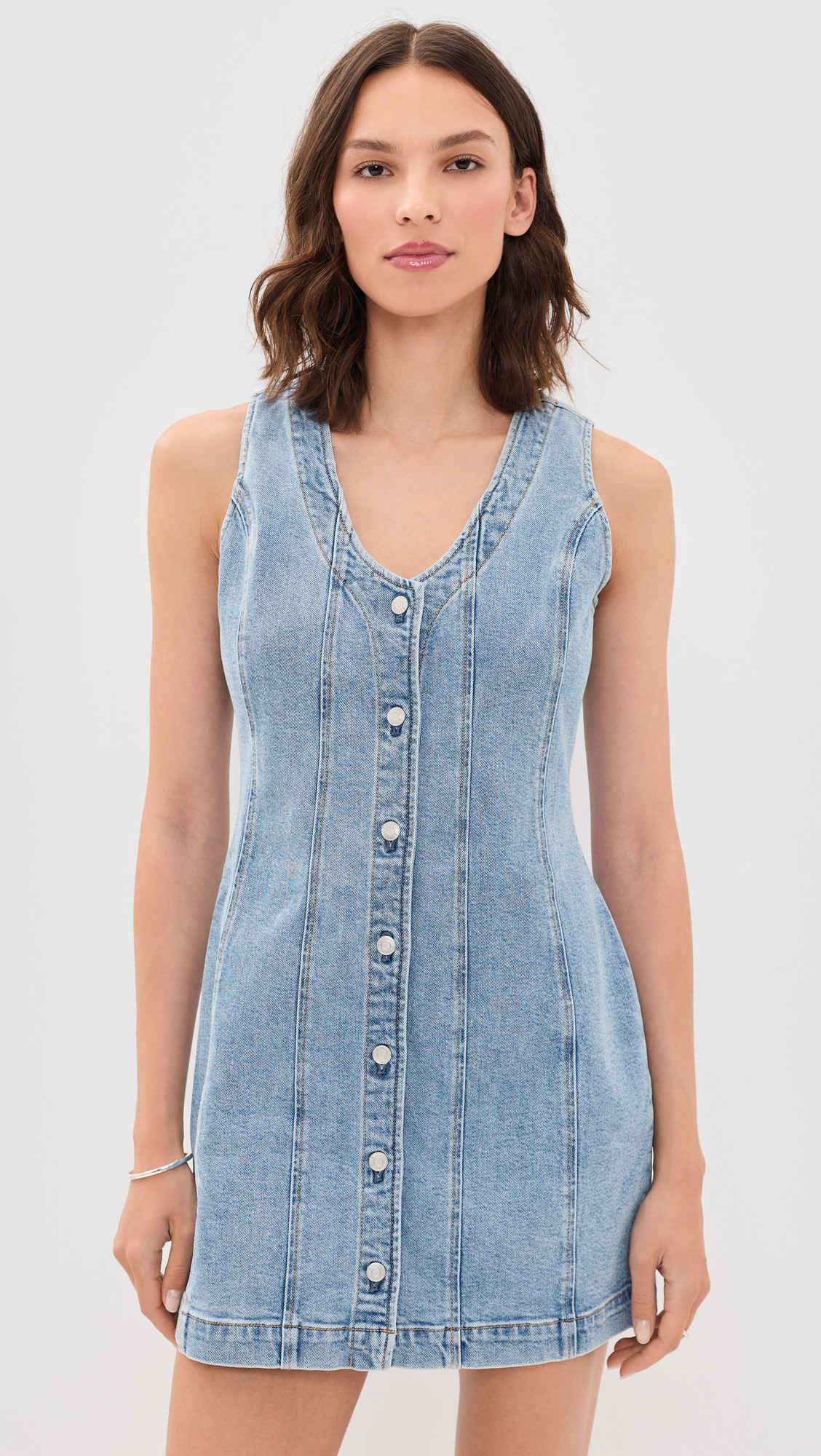 Z Supply Jolie Denim Mini Dress Avalon S | Shopbop