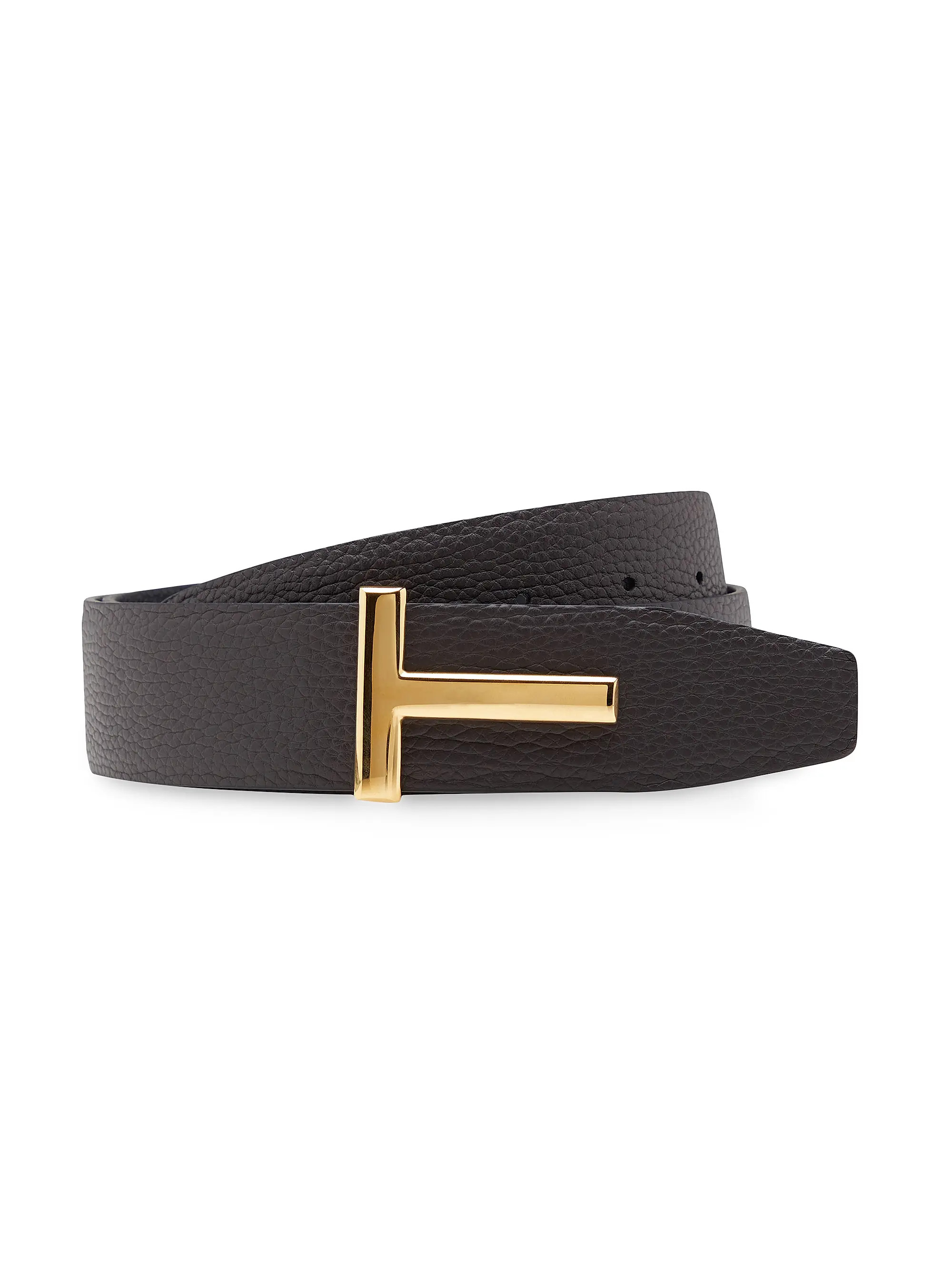 TOM FORD T Buckle Reversible Belt | Saks Fifth Avenue | Saks Fifth Avenue