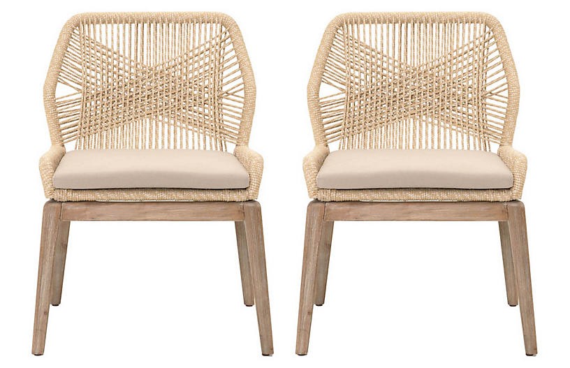 Set of 2 Easton Side Chairs, Natural | One Kings Lane