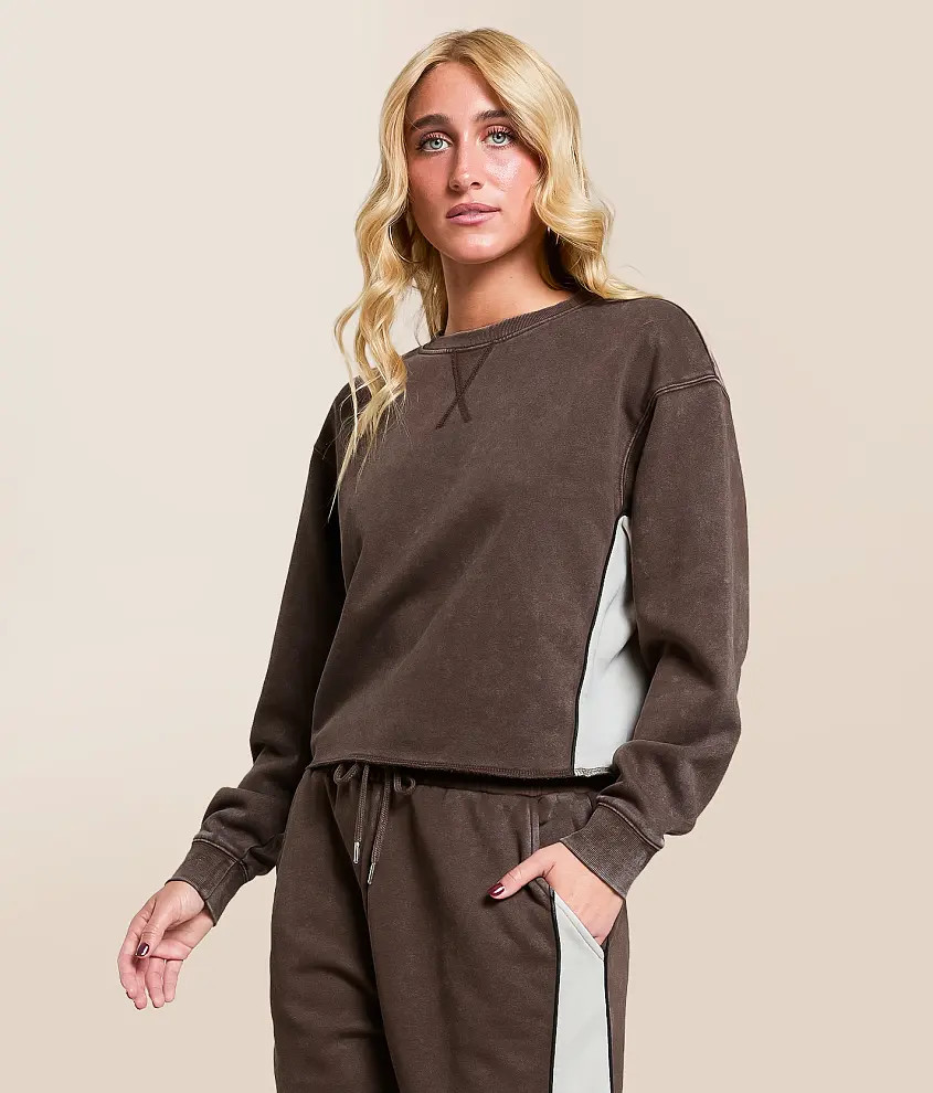 Washed Color Block Pullover | Buckle