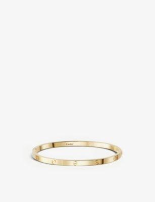 LOVE 18ct yellow-gold bracelet small | Selfridges