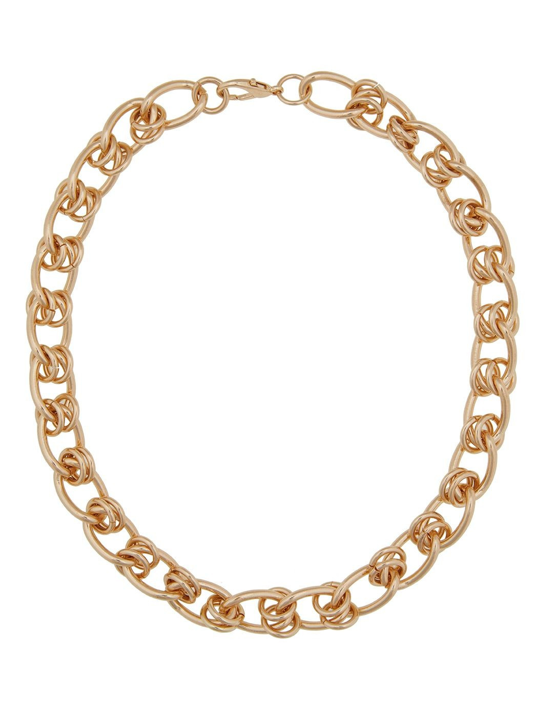 Twisted Detail Link Necklace | Women's Plus Size Jewelry | ELOQUII | Eloquii