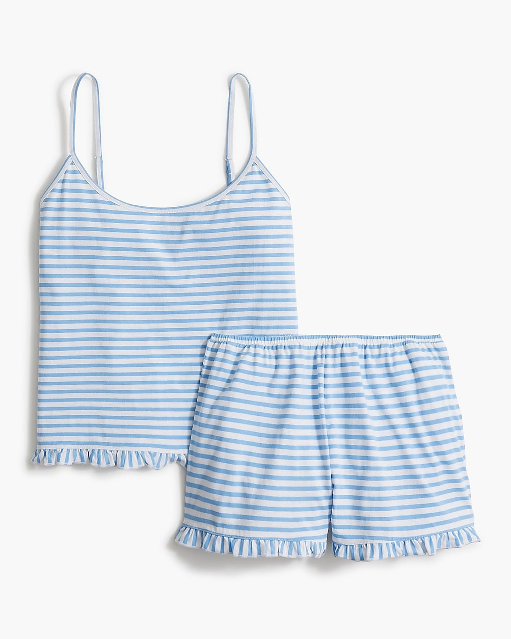 Knit ruffle pajama set | J.Crew Factory