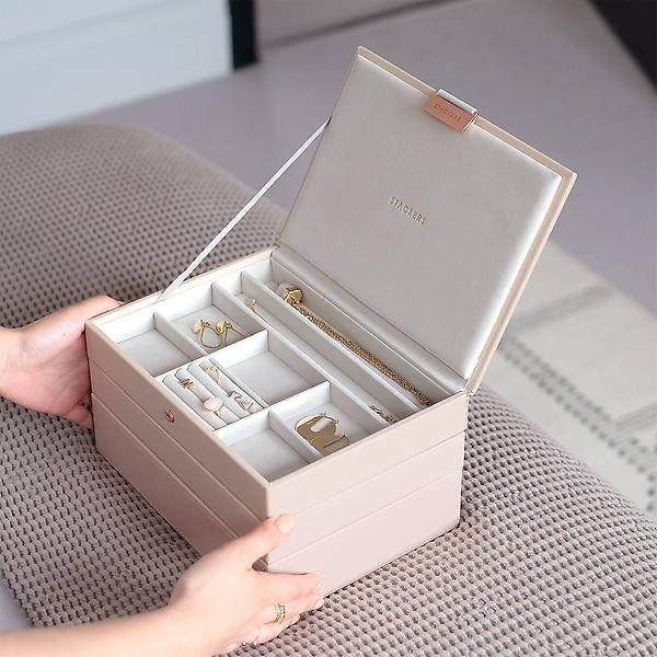 Stackers Blush Classic Jewelry Box Collection | The Container Store