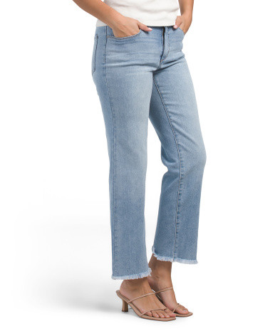 Hailey Mid Rise Recycled Straight Ankle Jeans | TJ Maxx