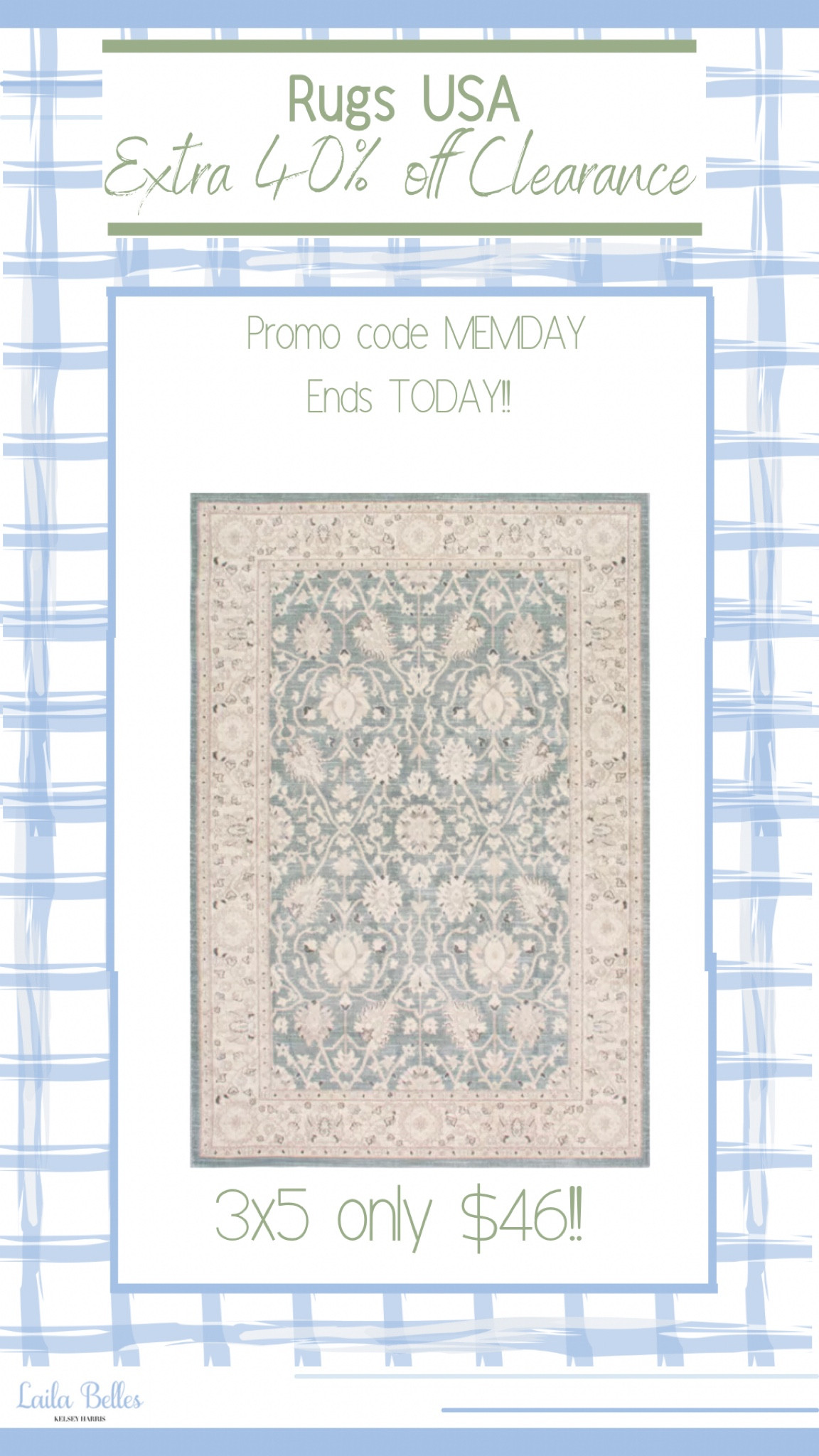 Last day for the Rugs USA sale! Extra 40% off clearance! Including our bathroom rug!
.
.
#rugsusa #rugsale

#LTKhome #LTKsalealert