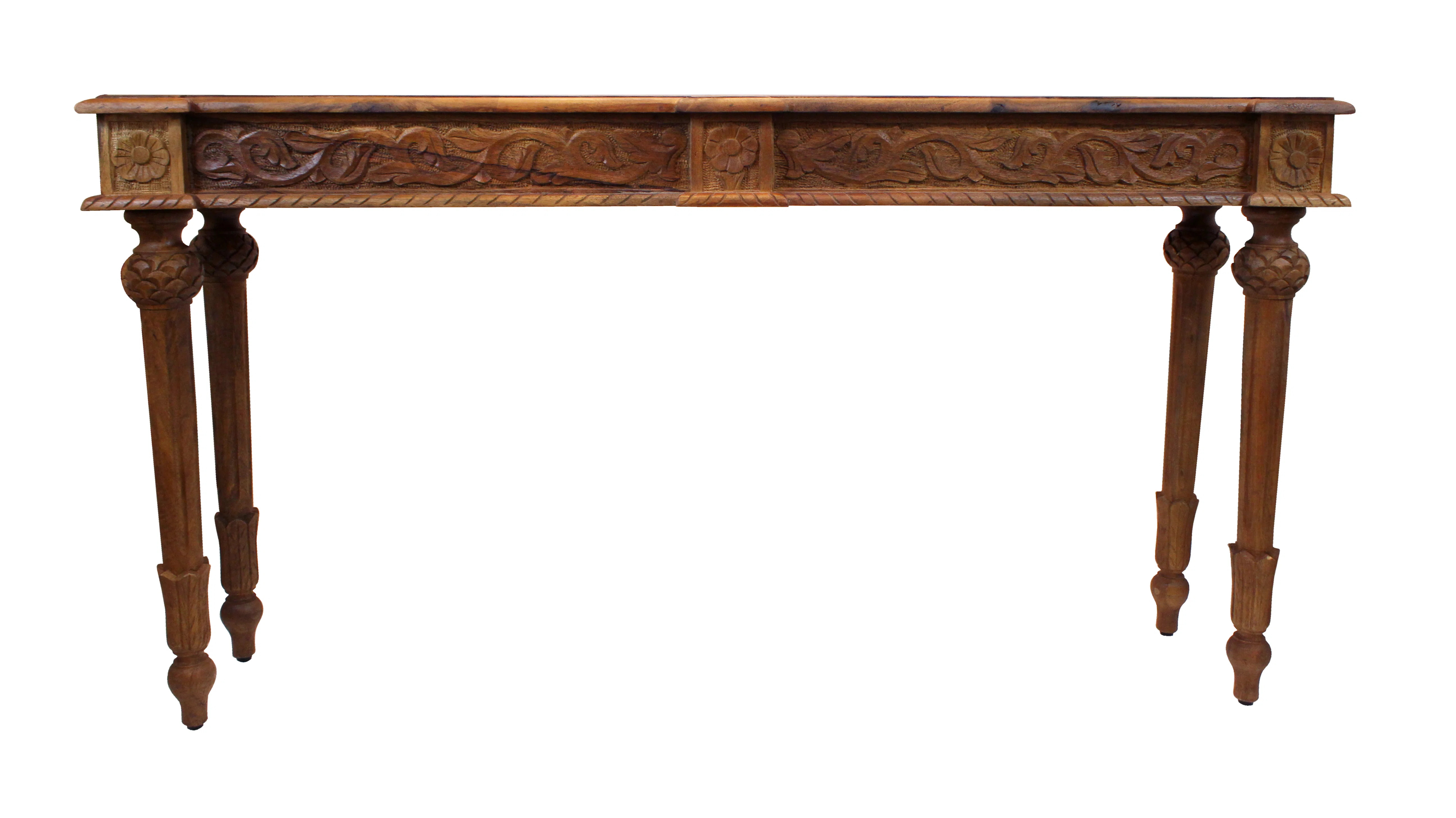 54" Solid Wood Distressed Console Table | Wayfair North America