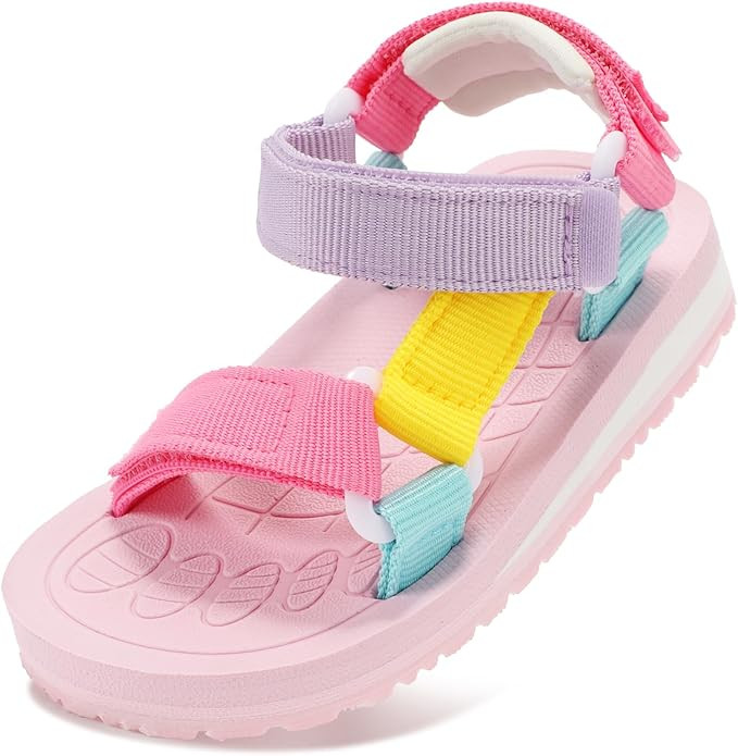 Toddler Sandals Open-Toe Arch Support Wide Summer Shoes for Boys Girls Lightweight Non-slip Kids ... | Amazon (US)