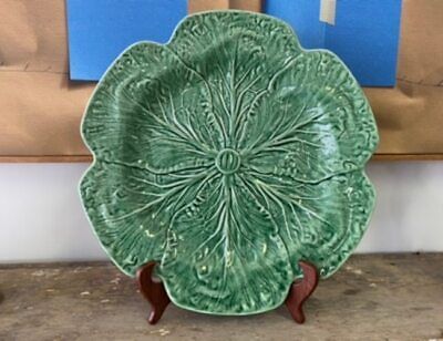 Bordallo Pinheiro Green Cabbage Leaf Serving Platter Charcuterie Portugal  | eBay | eBay US